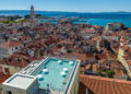 Cornaro Hotel Rooftop Bar overlooking Split, Croatia