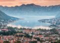 Kotor Old Town and Bay of Kotor panoramic view in Montenegro
