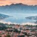 Kotor Old Town and Bay of Kotor panoramic view in Montenegro