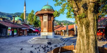 Sarajevo Travel Guide Bascarsija Sebilj Fountain Bosnia and Herzegovina