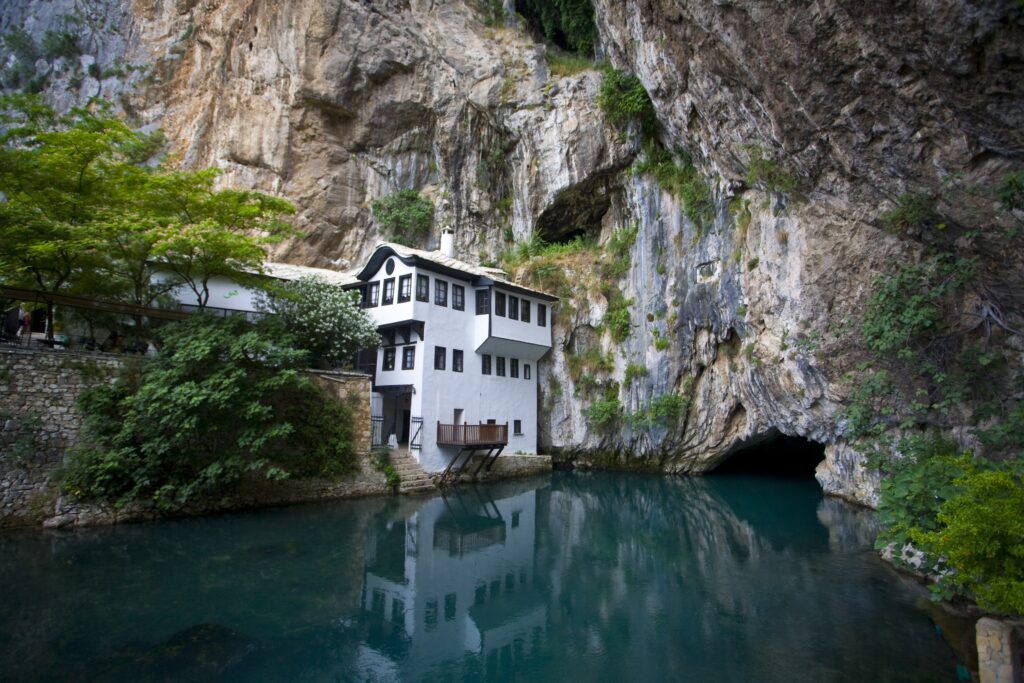 Blagaj Tekke near the Buna River, Bosnia and Herzegovina