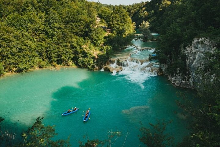 Central Croatia, Croatia — Kayaking Mreznica Waterfalls close to Plitvice Lakes