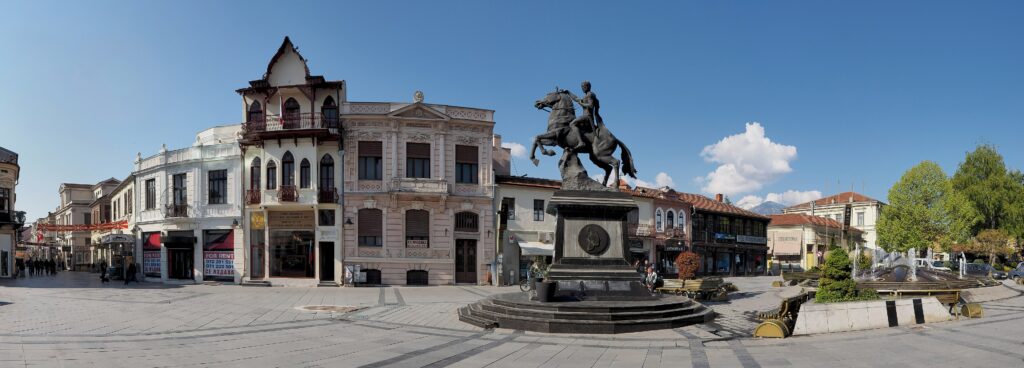 Bitola, North Macedonia — Magnolia Square in Bitola, North Macedonia
