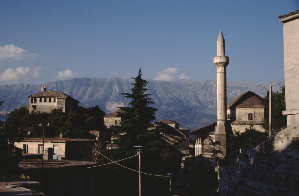 Gjirokastër, Albania — Gjirokastër Mosque in Gjirokastër, Albania