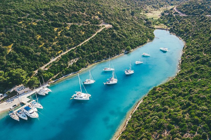 Hvar, Croatia — Half Day Sailing on a comfort yacht around Hvar and Pakleni islands- small group