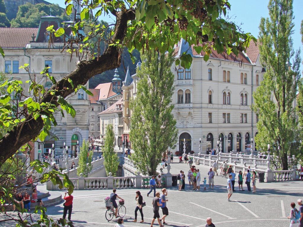 Ljubljana, Slovenia — Triple Bridge in Ljubljana, Slovenia