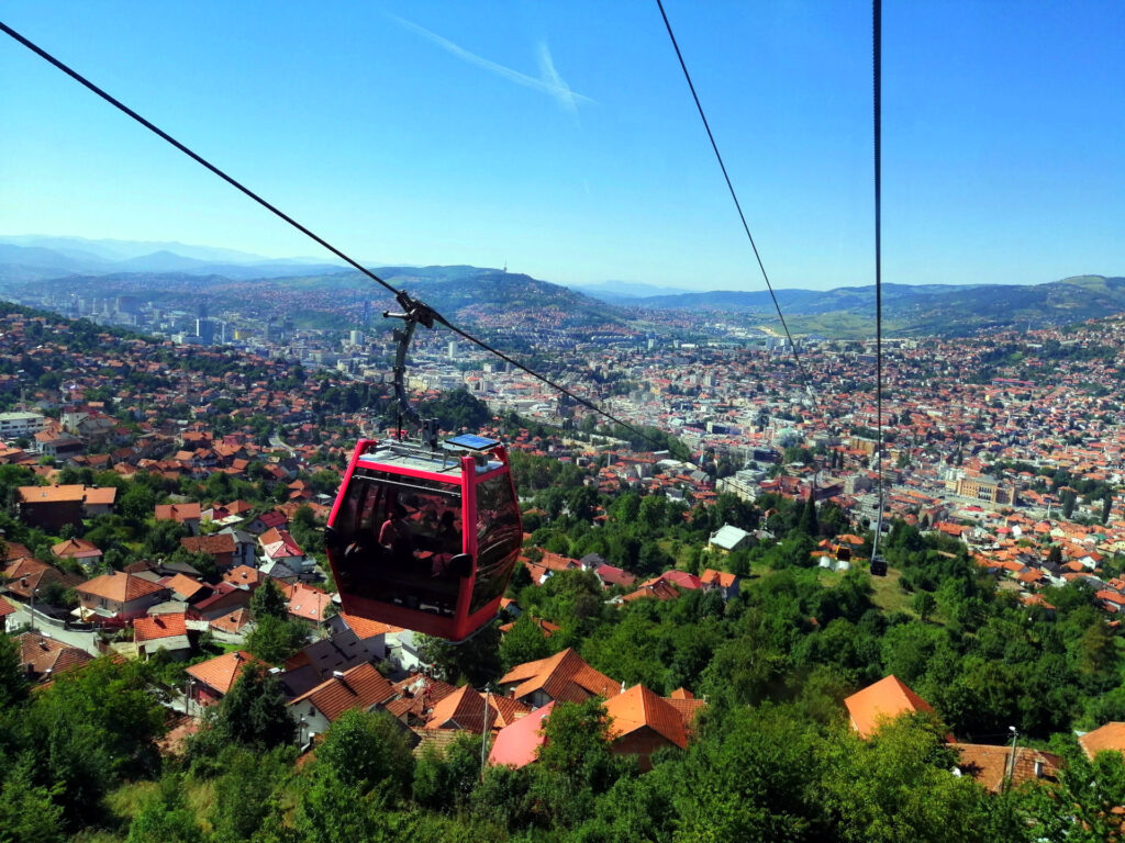 Sarajevo, Bosnia and Herzegovina — Trebević Cable Car in Sarajevo, Bosnia and Herzegovina