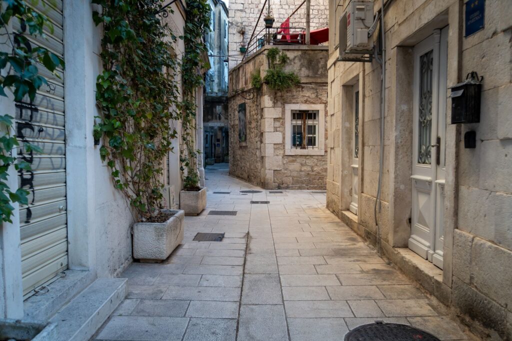 Split, Croatia — Explore the historic stone alleyways of Split's old town, a UNESCO World Heritage Site.