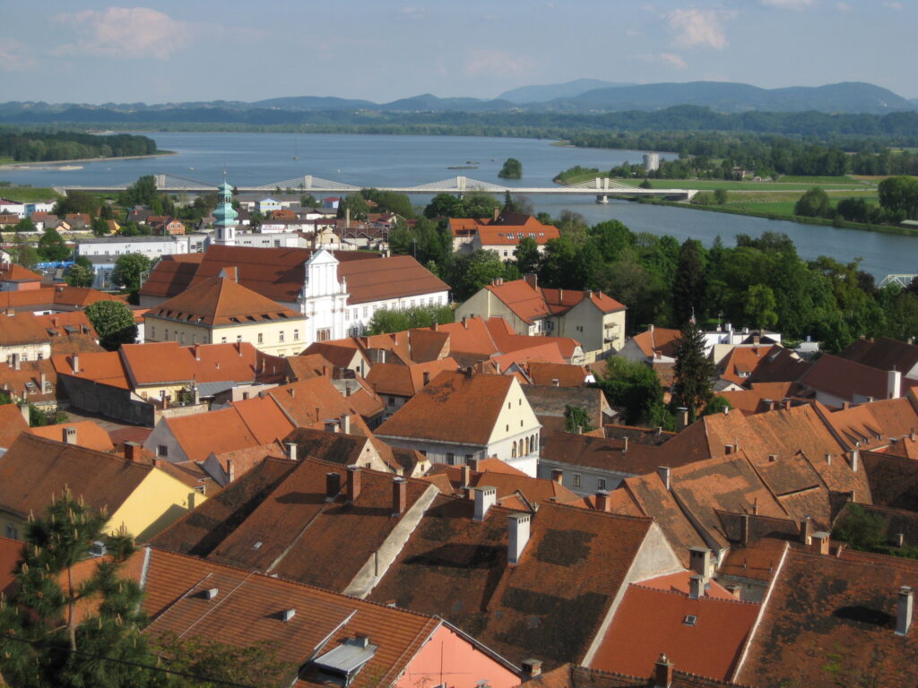 Ptuj, Slovenia — Puch Bridge in Ptuj, Slovenia